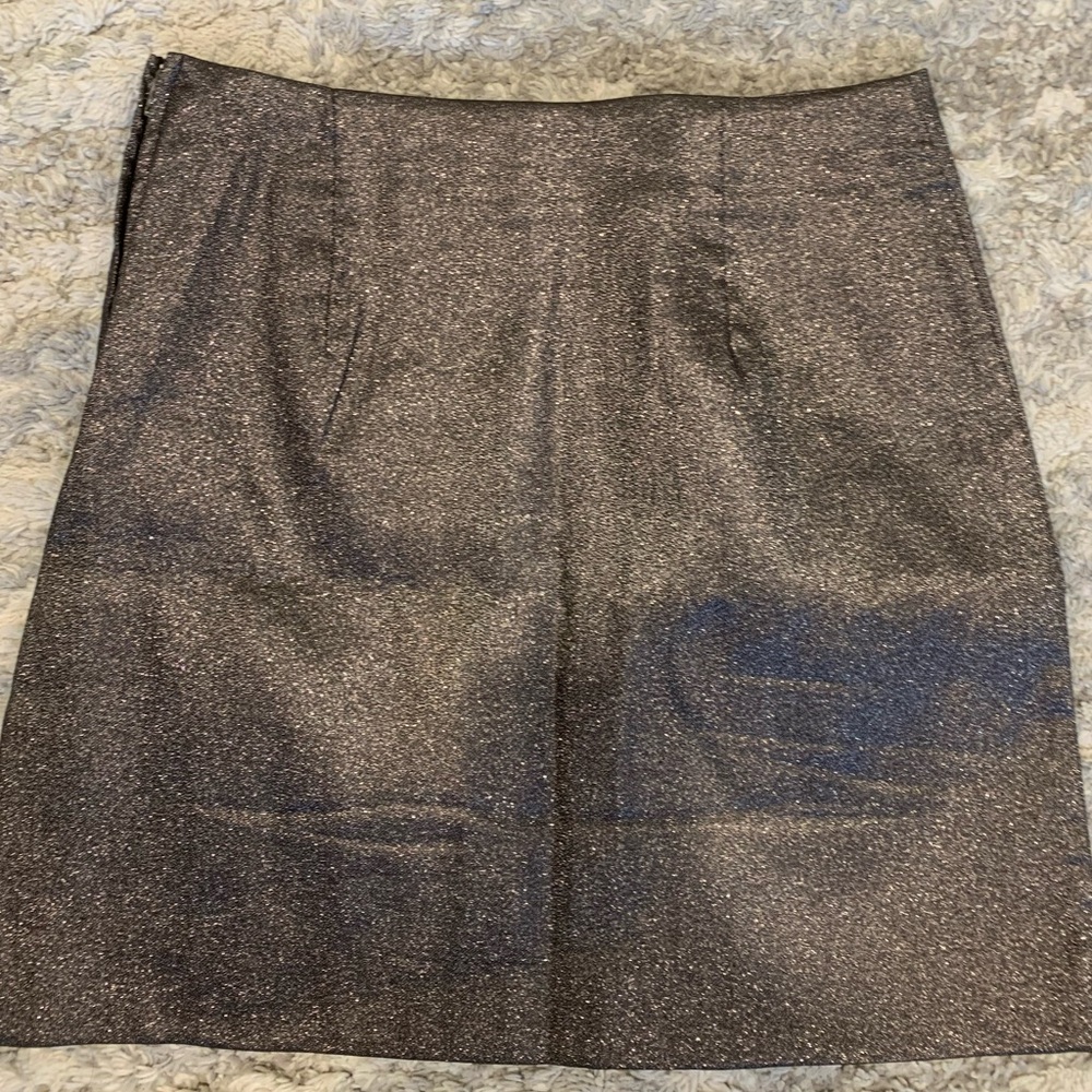 Grey sparkly mini skirt